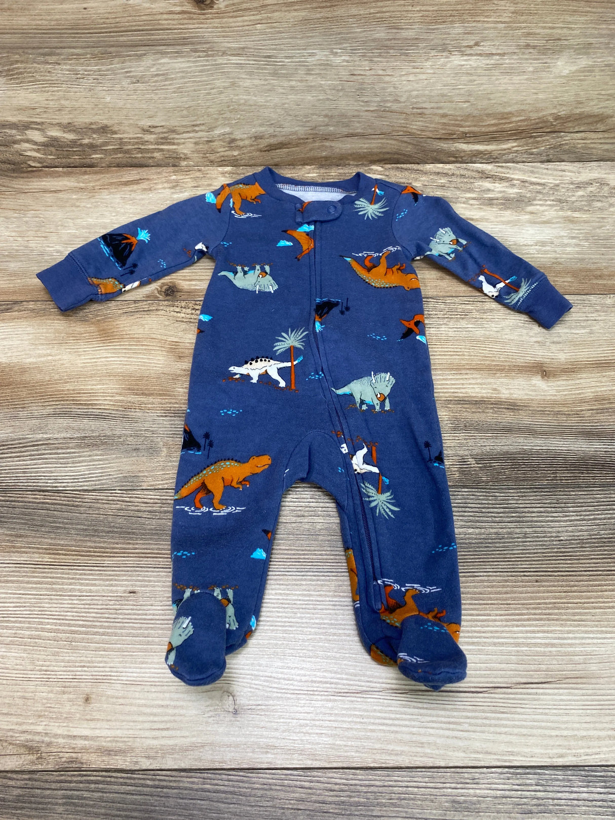 Carter's Dino Sleeper Blue sz 3m