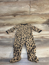 Carter's Leopard Print Blanket Sleeper Brown sz 9m