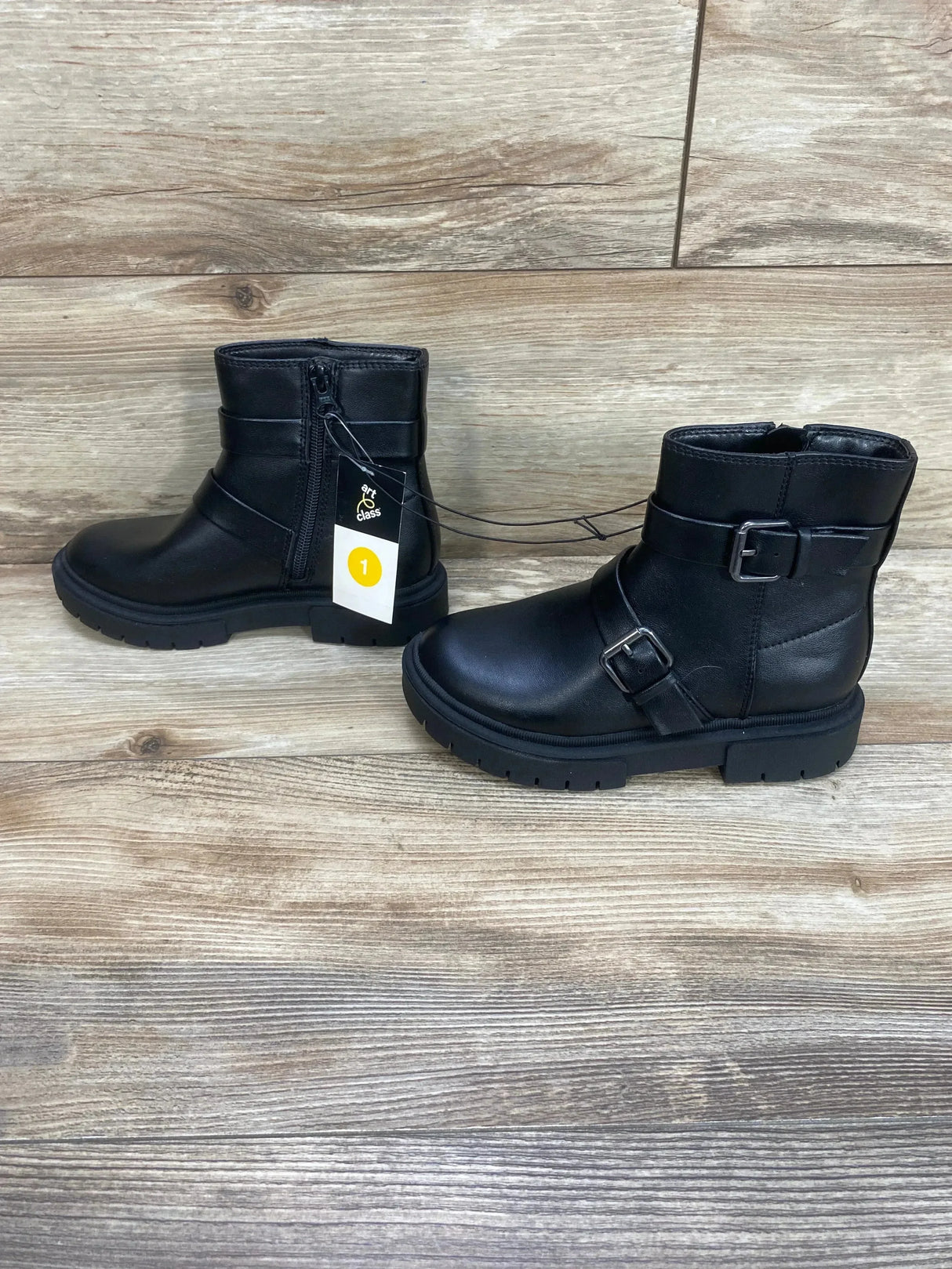 NEW Art Class Cadi Moto Boots Black Sz 1Y - Me n Mommy To Be