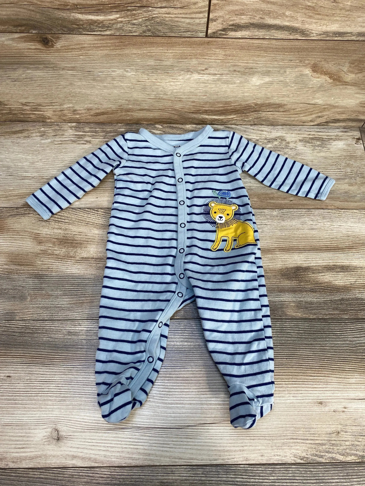 Carter's Striped Sleeper Blue sz 6m