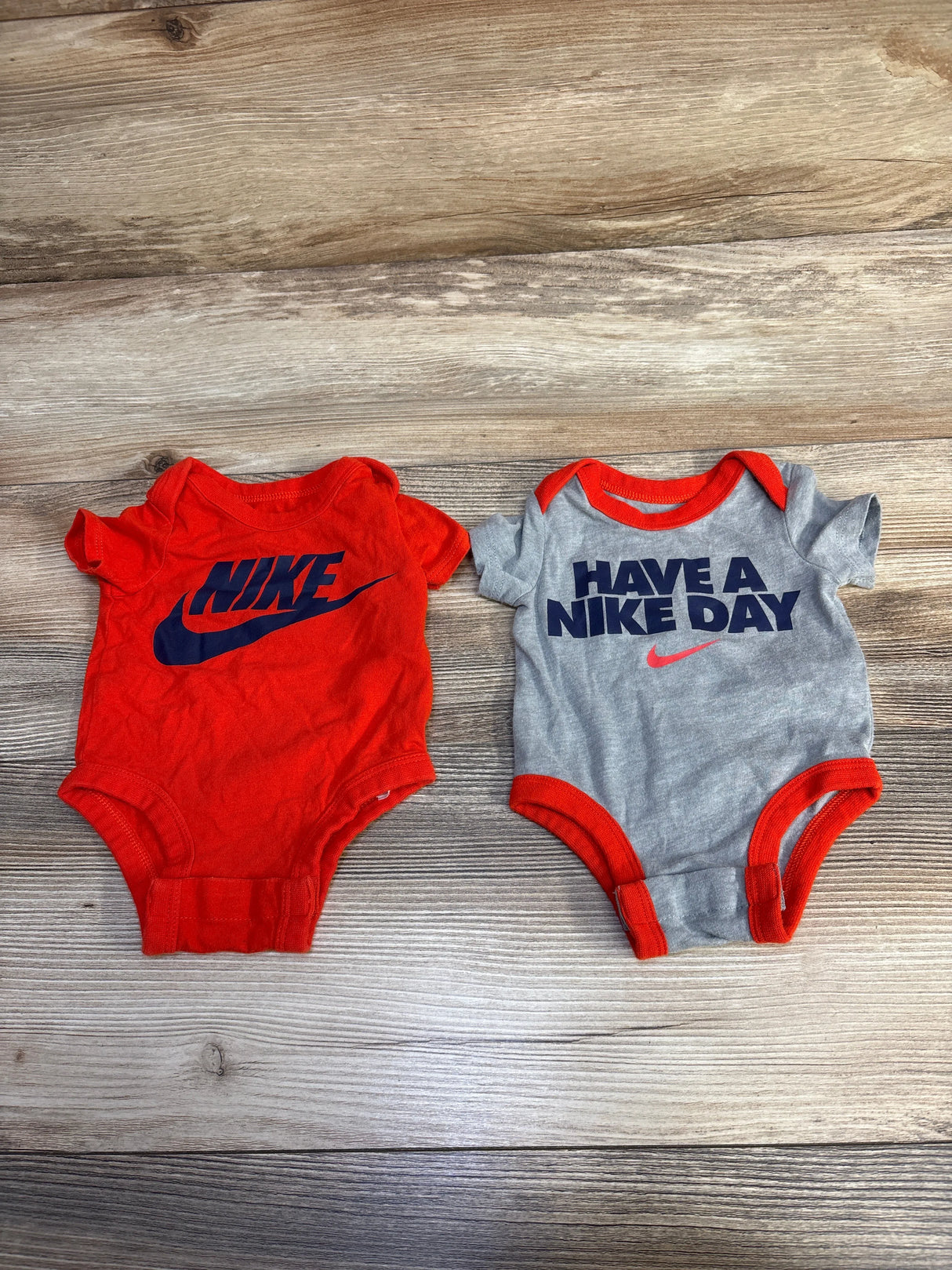 Nike 2pk Have A Nike Day Bodysuit Set Grey sz Newborn