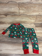 Cat & Jack 2pc Velour Christmas Pajama Set Green sz 18m