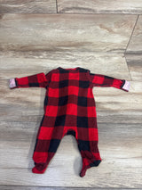 Old Navy Buffalo Plaid Sleeper Red sz Newborn