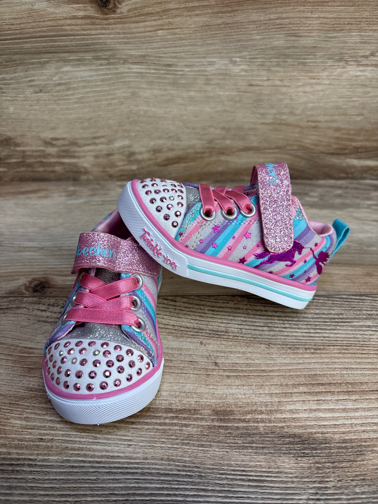 Skechers Twinkle Toes Light Up Shoes Pink sz 5c