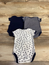 Burt's Bee Baby 3pk Bee Bodysuit Set White sz 0-3m