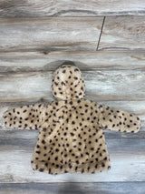 Zara Baby Girl Fluffy Cheetah Jacket sz 6-9m