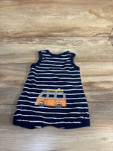 Carter's Striped Tank Shortie Romper Blue sz 3m