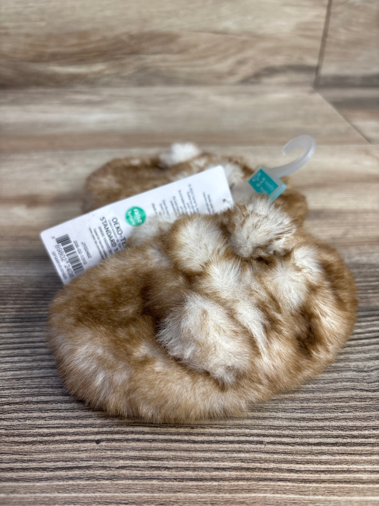NEW Just One You Faux Fur Baby Booties, Brown sz 0-3m