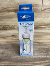 NEW Dr. Brown's Natural Flow Narrow Baby Bottle w/ Level 1 Slow Flow Nipple, 4oz