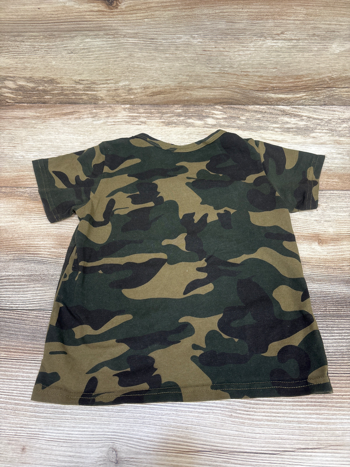 Straight Outta Timeout Camo Shirt Green sz 3-4T