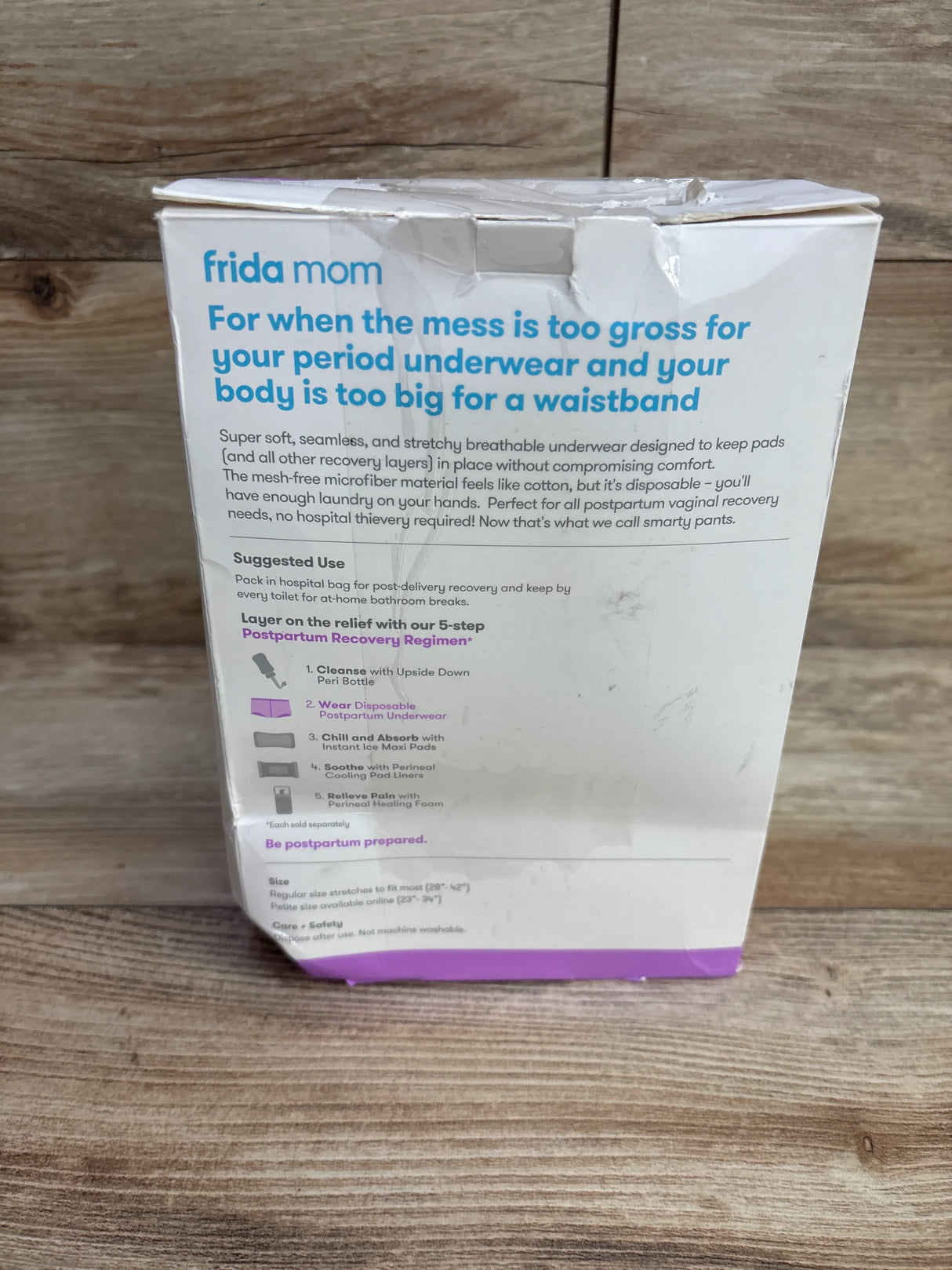 NEW Frida Mom Disposable Postpartum Underwear, Size Regular 8ct