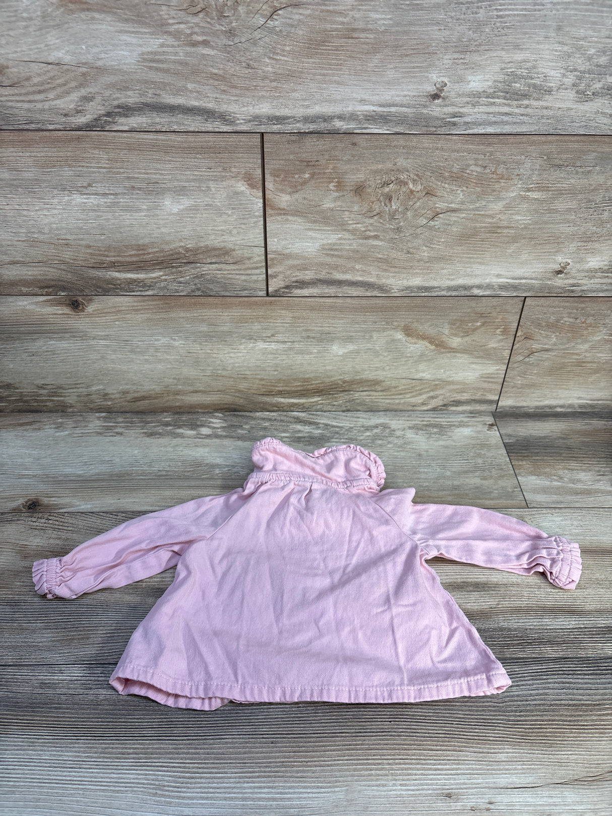 Baby Gap Denim Henley Top Pink sz 6-12m