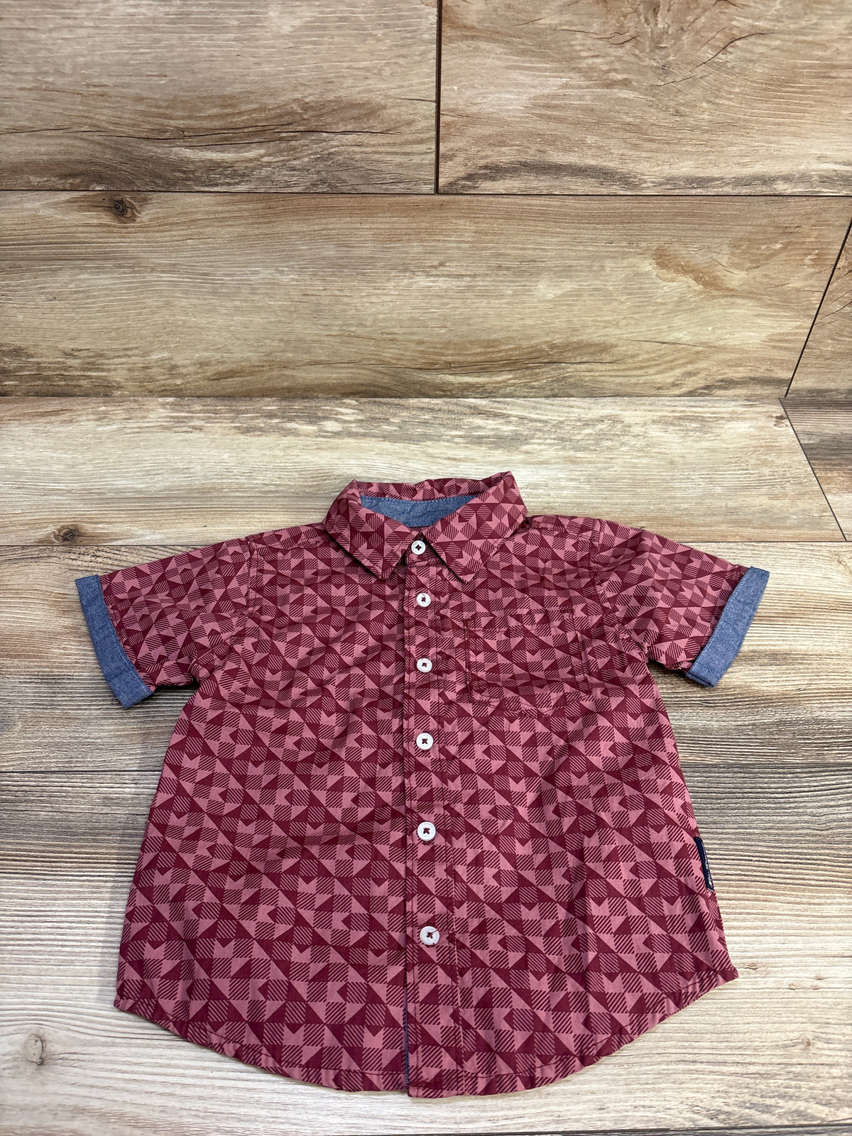 Ben Sherman Button Up Shirt Red sz 2T