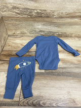 Carter's 2pc Ribbed Long Sleeve Bodysuit & Pants Set Blue sz 3m