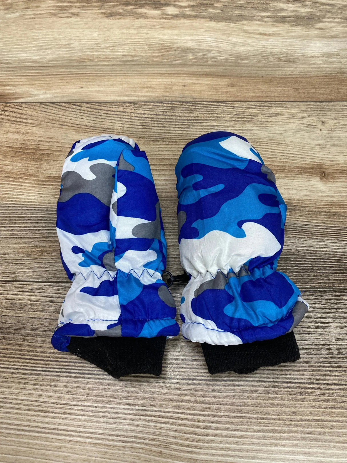 ThermaWear Kid's Ski Blue Camo Mittens