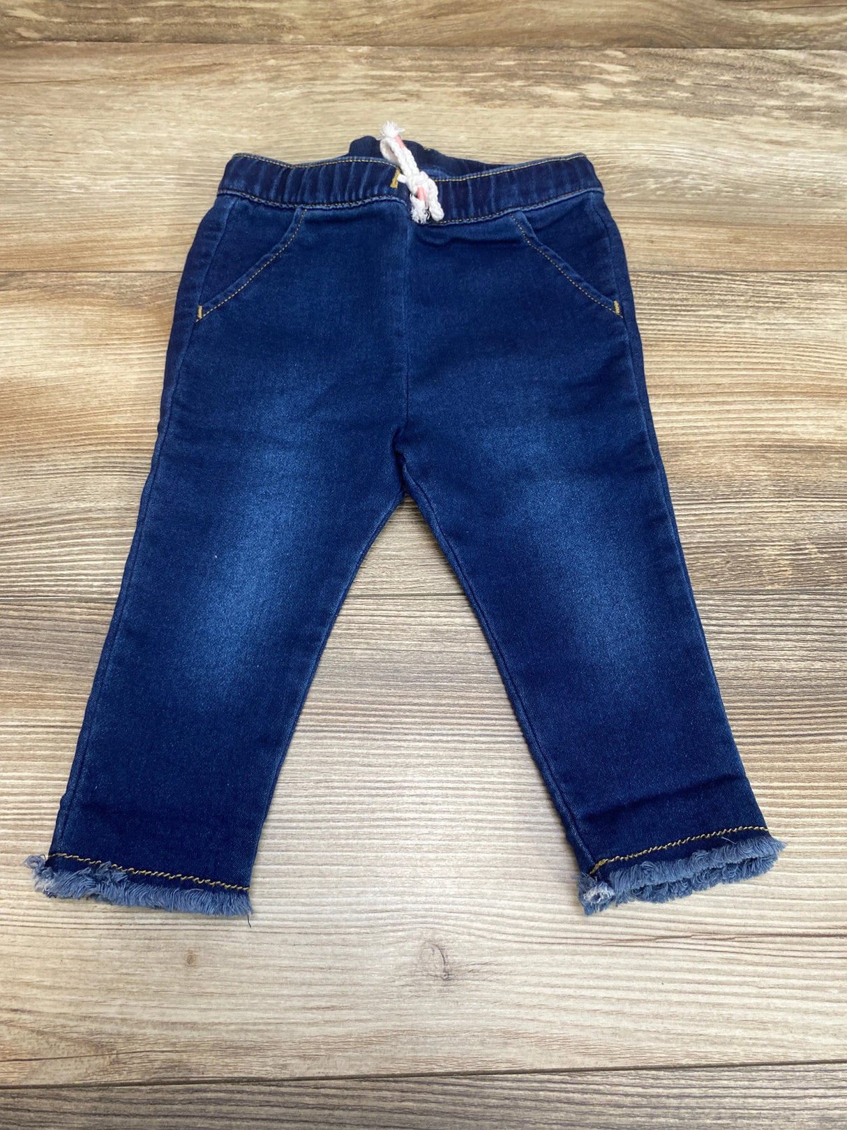 Cat & Jack Raw Edge Hem Pants Blue sz 6-9m