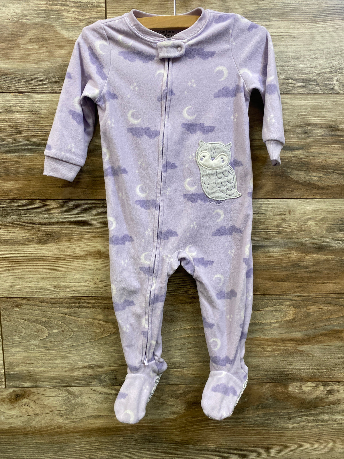 Carter's Blanket Sleeper Purple sz 18m