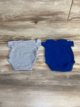 NFL 2pk Colts Bodysuits Blue/Gray sz 0-3m