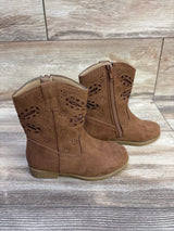 Rachel Shoes Lil' Jayla Western Boots Brown sz 10c