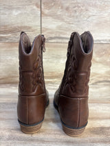 Cat & Jack Memphis Zipper Western Boots Brown sz 11c