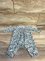 Tea Floral Coverall Green sz 0-3m