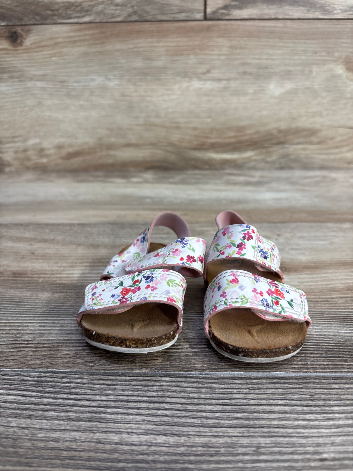 Wonder Nation Floral Sandals White sz 2c