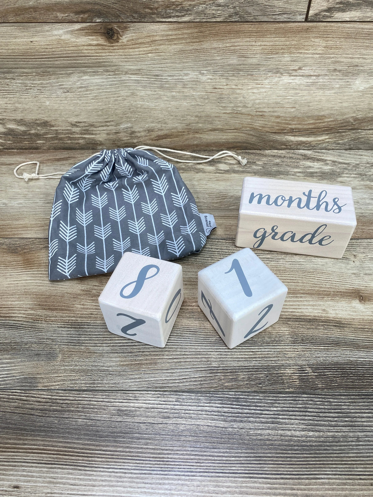 Pondering Pine Natural Baby Milestone Blocks