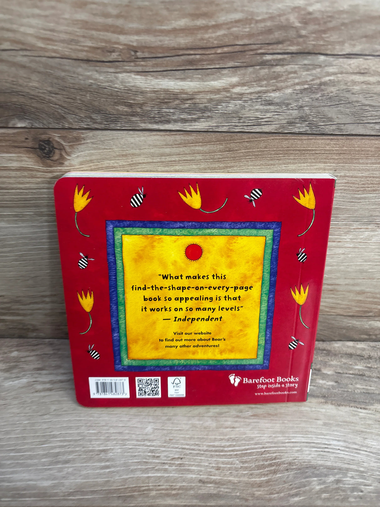 Barefoot Books Bear in a Square Board Book