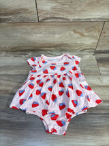 First Impressions Strawberry Bodysuit Dress Pink sz 18m