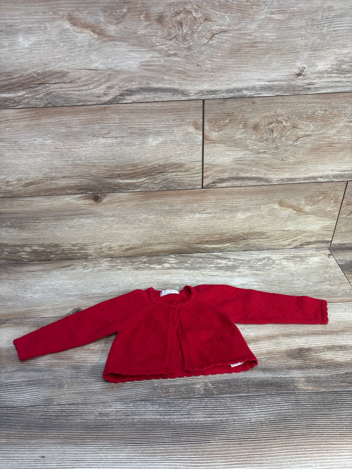 Mayoral Swiss Dot Knit Cardigan Red sz 4-6m