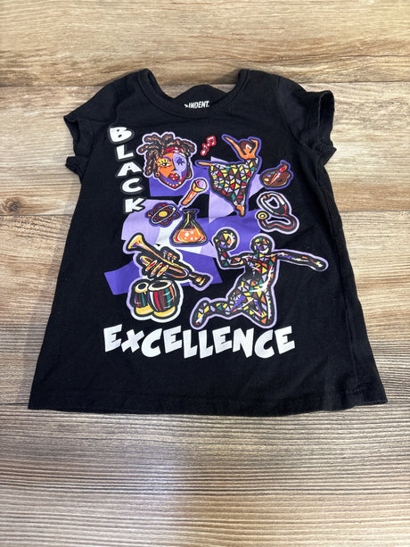 Indent Black Excellence Shirt Black sz 4T - Me n Mommy To Be