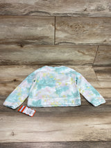 NEW Cat & Jack Tie-Dye Fleece Sweatshirt Green sz 3T