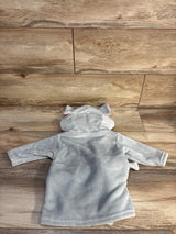 NEW Hudson Baby Hooded Bath Robe Elephant Grey sz 0-9m