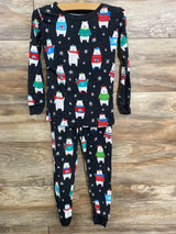 Little Sleepies Polar Bears 2pc Pajama Set in Black sz 4T