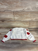 Cupcakes & Cashmere Apple Knit Sweater Ivory sz 2T
