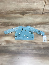 NEW Cat & Jack Velour Tree Print Sweatshirt Mint sz Newborn