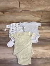 NEW Koala Baby 3pk Bodysuits Grey sz 6-9m