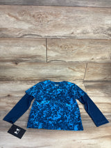 NEW Under Armour Mock Layered Shirt Blue sz 4T