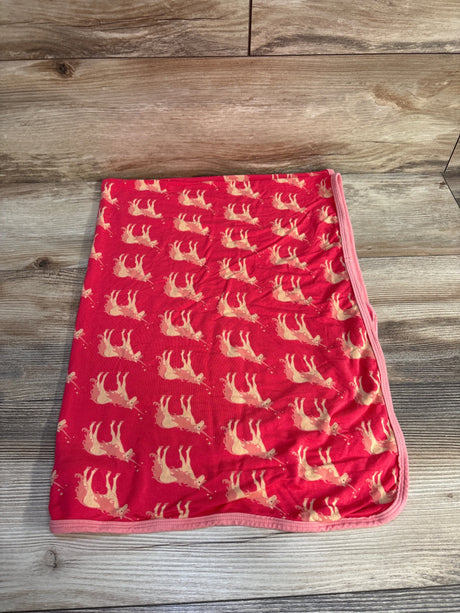 Kickee Pants Swaddle Blanket in Pink Unicorns One Size - Me n Mommy To Be