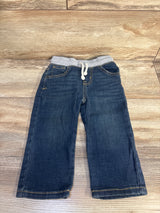 Cat & Jack Drawstring Straight Jeans Blue sz 18m