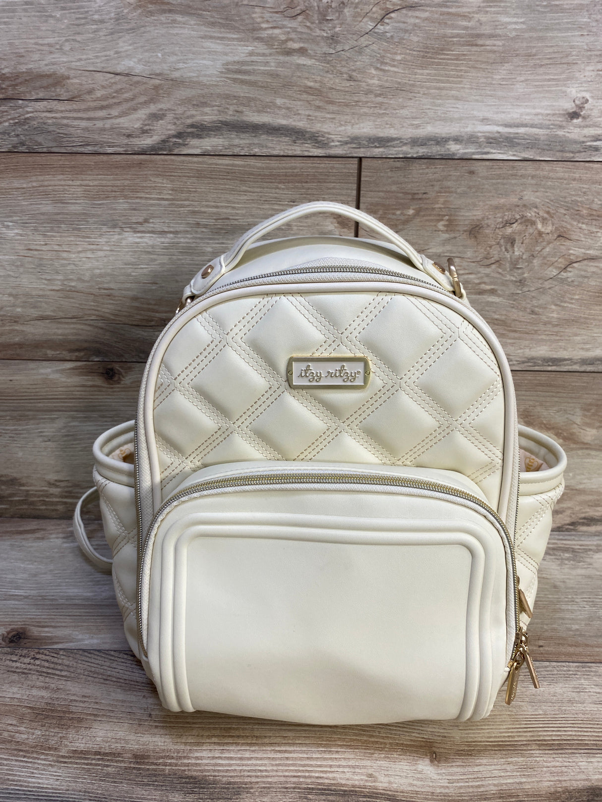 Itzy Mini Plus Diaper Bag in Milk & Honey