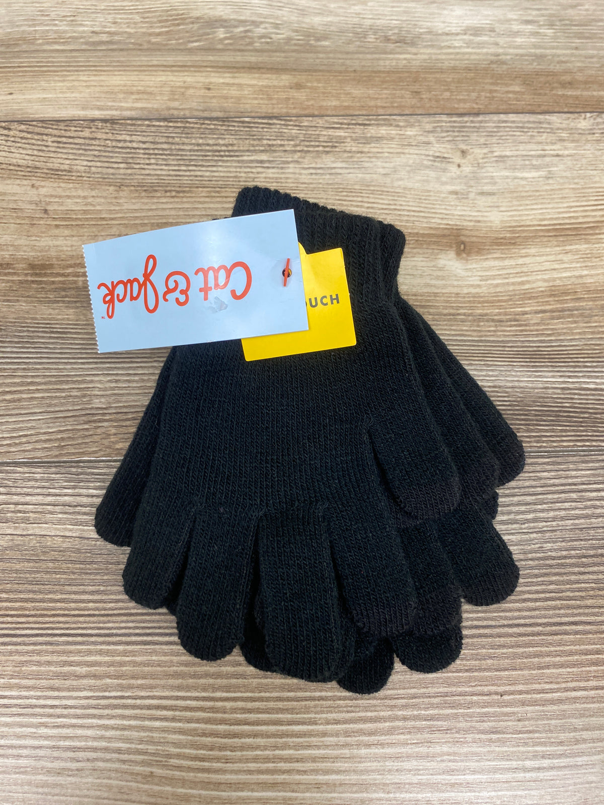 NEW Cat & Jack Tech-Touch Gloves Black 3pk OSFM