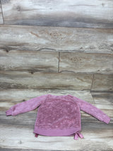 Tahari Faux-Fur Pullover Sweatshirt Pink sz 4T