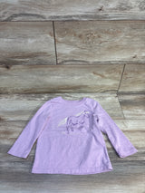 Cat & Jack Horse Long Sleeve Shirt Purple sz 2T