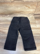 Cat & Jack Drawstring Straight Jeans Black sz 12m