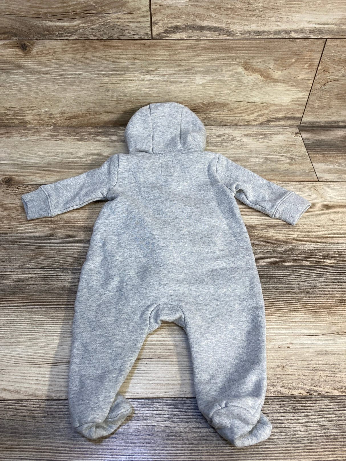 Baby Gap Logo Hooded Coverall Grey sz 0-3m