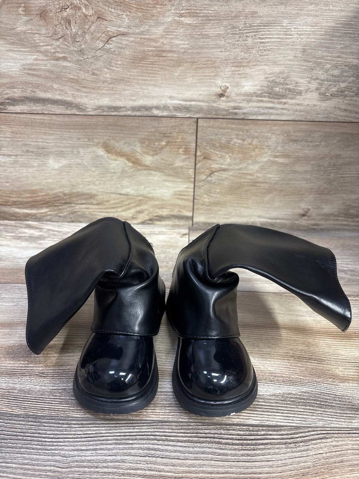 WAVSUF Side Zip Mid-Calf Chunky Boots Black sz 10c