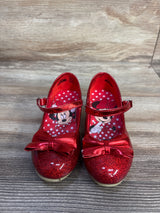 Disney Junior Minnie Mouse Low Heel Dress Up Shoes Red sz 9c