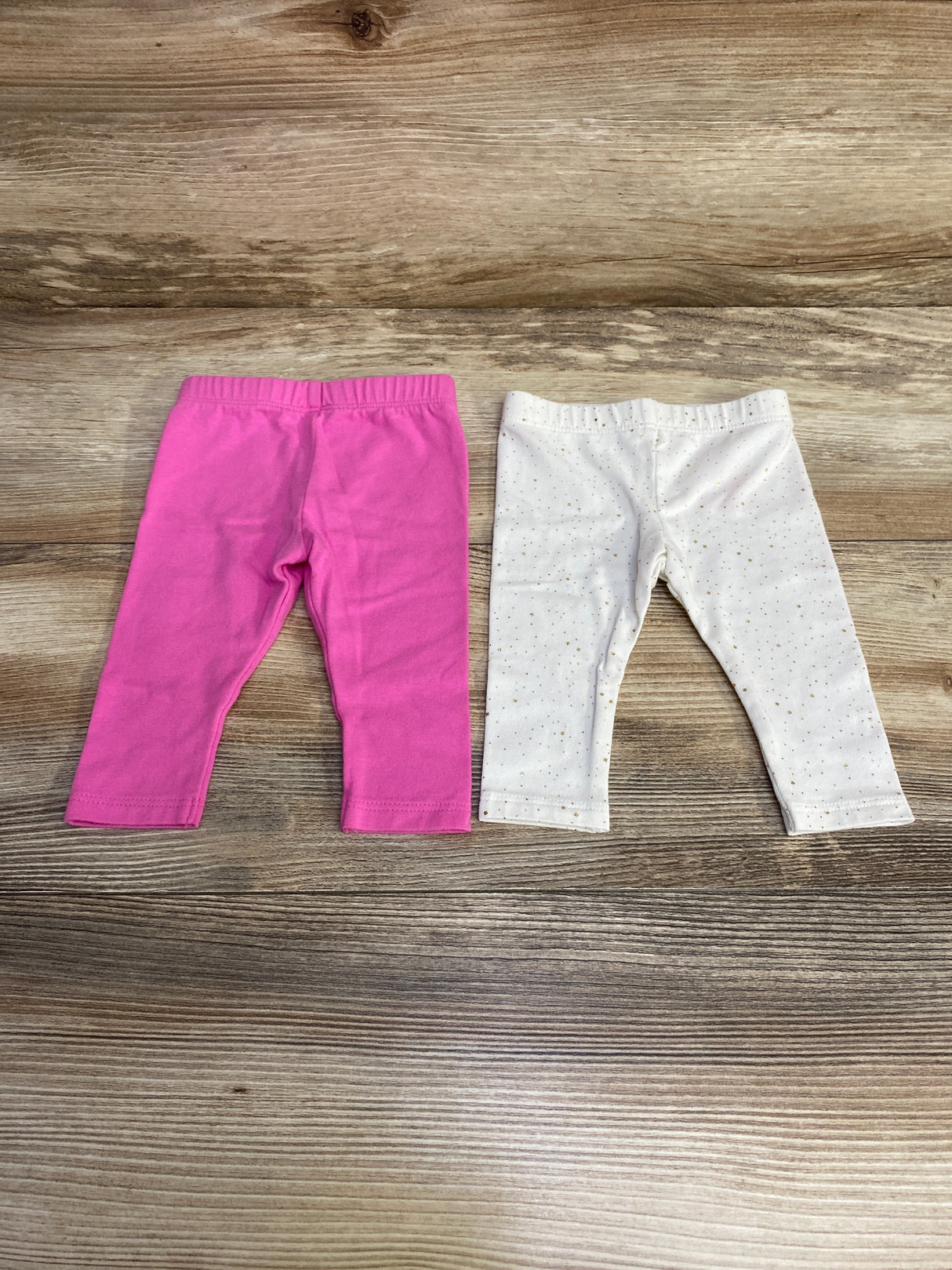 Cat & Jack 2pk White/Pink Pants sz Newborn