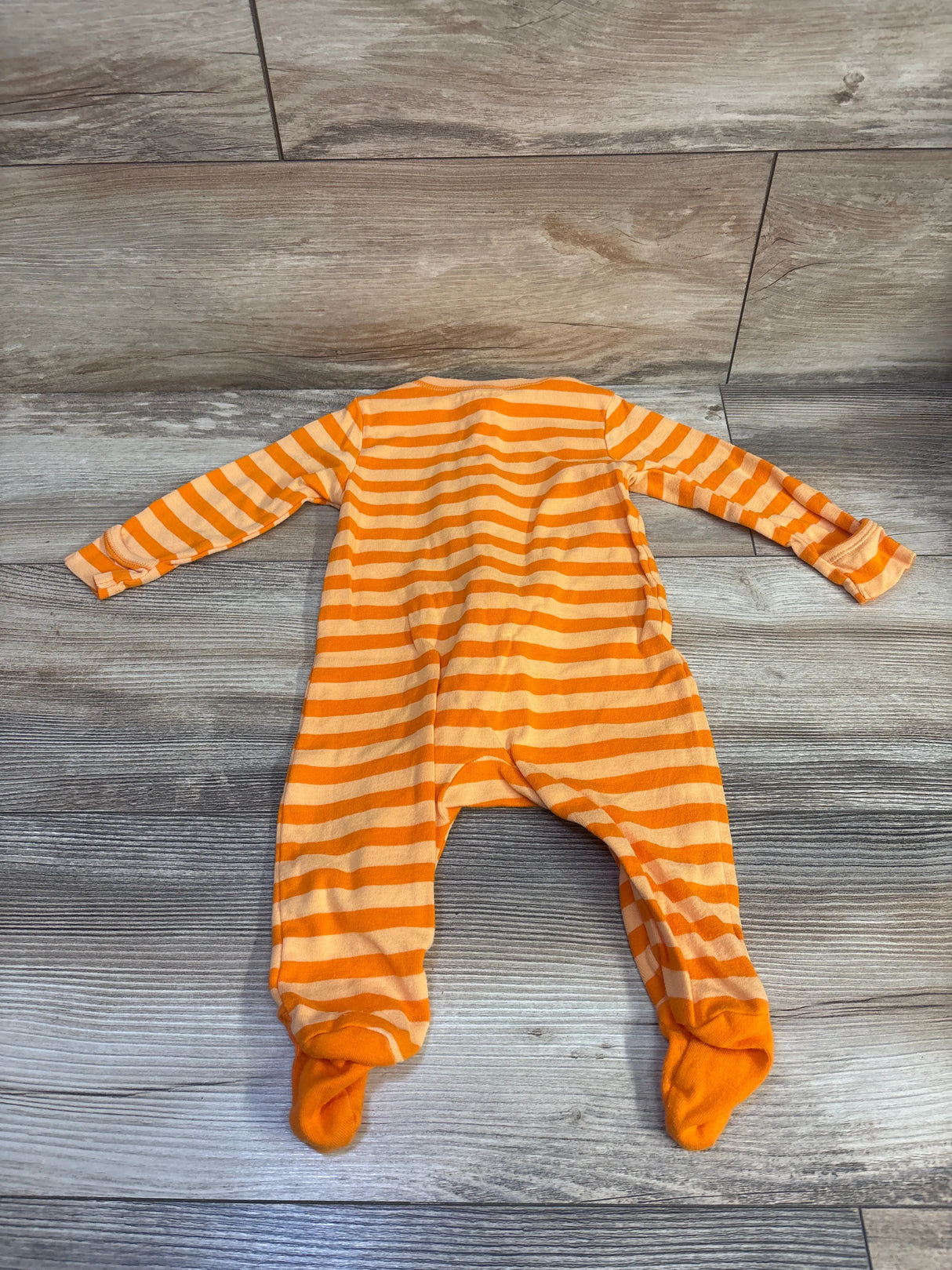 Old Navy Striped Pumpkin Sleeper Orange sz 6-9m